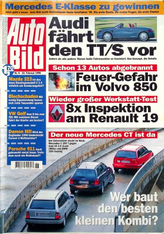 Deckblatt Auto Bild (06/1996)